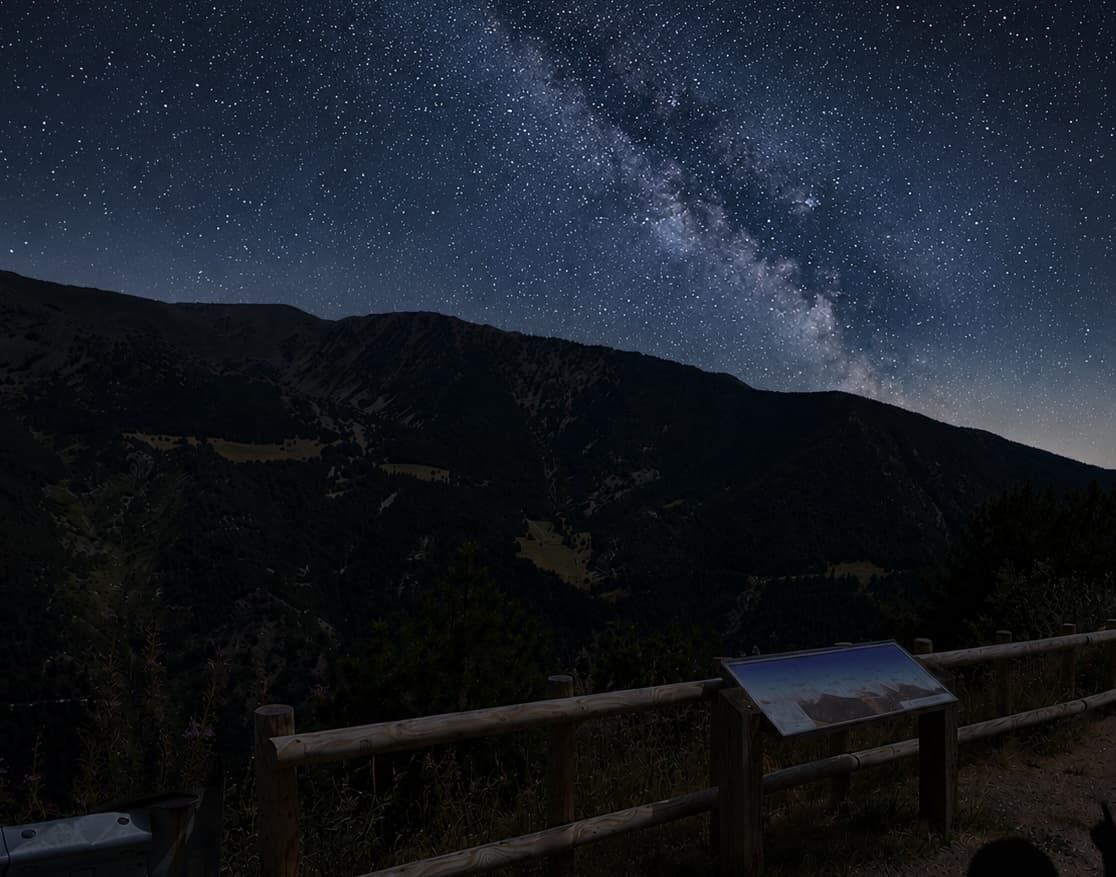 Mirador de la Sabina Andorra cel estrellat